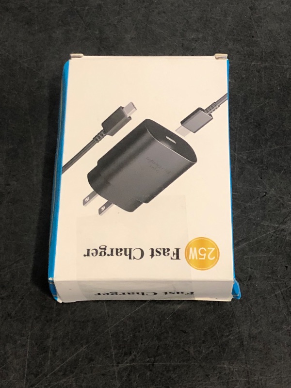 Photo 1 of Samsung Super Fast Charging,25W USB C Wall Charger with 5FT Type C Cable Compatible Samsung Galaxy S24/S23/S22/S21/S20/Ultra/Plus/FE,Note 20/10,A54/A53/A52/A51/A50,Galaxy Tab S9,Z Fold/Z Flip