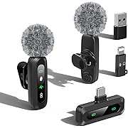 Photo 1 of USB C Lavalier Microphone Wireless Mini Mic for Type-C Android Phone/Tablet/PC Video Recording Clip-on Mics with Rotatable Clip&Denoise Recording, Ideal for Vlog Tiktok Youtube Podcast Content Creator
