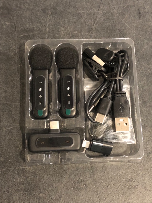 Photo 1 of USB C Lavalier Microphone Wireless Mini Mic for Type-C Android Phone/Tablet/PC Video Recording Clip-on Mics with Rotatable Clip&Denoise Recording, Ideal for Vlog Tiktok Youtube Podcast Content Creator