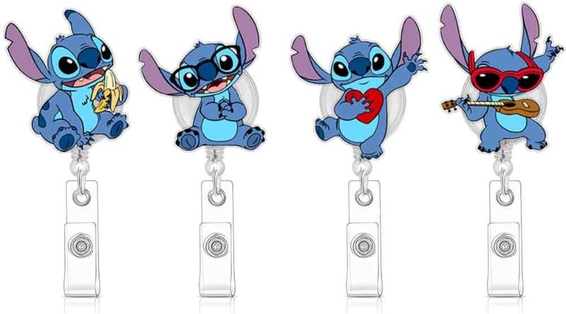 Photo 1 of Missing 2 ** Cute Retractable Badge Holder Reel, Badge Reel - Clip-On Name Badge Tag with Belt Clip, ID Card Holder for Office Workers, Doctors, Nurses,Medical Students and Students