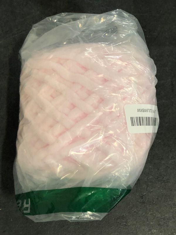 Photo 1 of INNDUN Blanket Yarn 100g/3.5oz - Pink Chenille Yarn 6 Super Bulky - 72 Yards - Knitting, Crocheting & Crafts Chunky Yarn