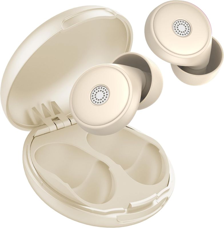 Photo 1 of Ear Plugs for Sleeping Noise Cancelling, 45dB Soft Earplugs for Concert, Reusable Ear Plugs for Noise Reduction with Case & 8 Eartips, for Sleeping, Concert, Working, Studying, Traveling (Off White)