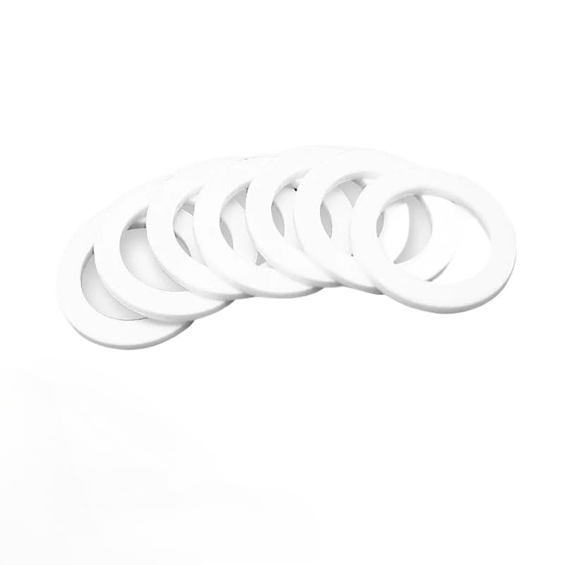 Photo 1 of PTFE Plastic Ring Seals and Gaskets DIN7603 M4 M5 M6 M8 M10 M12 M13 M14 M16 M25 (18 * 28 * 3mm - 20pcs)