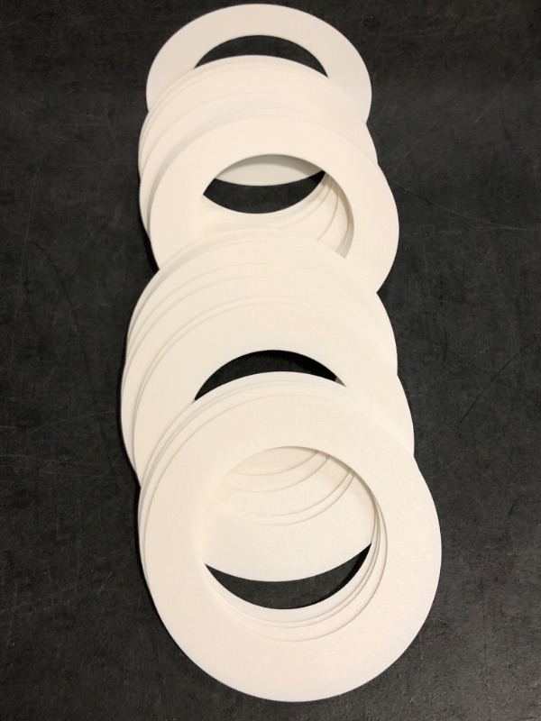 Photo 1 of PTFE Plastic Ring Seals and Gaskets DIN7603 M4 M5 M6 M8 M10 M12 M13 M14 M16 M25 (18 * 28 * 3mm - 20pcs)