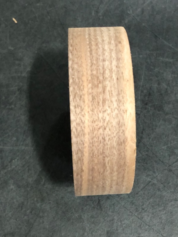 Photo 1 of 1-1/2 Inch x 50ft Roll of Walnut Wood Veneer Edge Banding, Veneer Edge Banding, Pre-glued Flexible Veneer Edging, Real Wood Tape Banding for Cabinet Repair Furniture Restoration