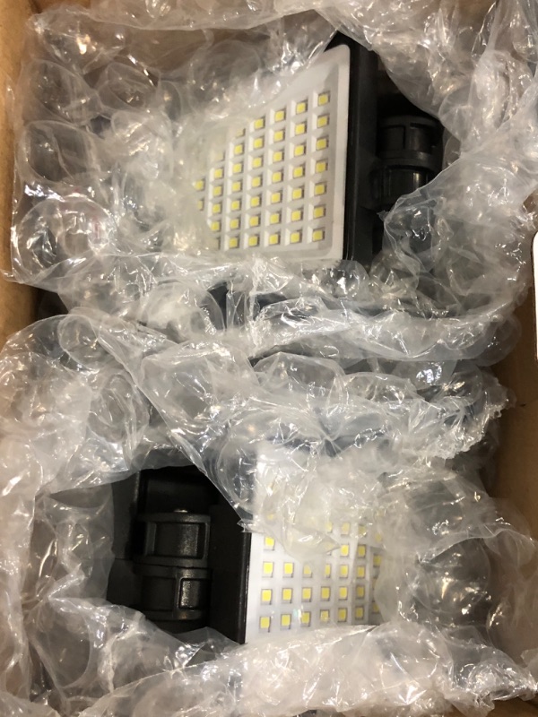 Photo 1 of Solar Outdoor Lights - 3000LM 188 LED Motion Sensor Outdoor Lights, 4 Heads Security Light,IP65 Waterproof, Easy Install,270°Wide Angle Flood Wall Light with 3 Modes for Backyard Yard (2 Pack)