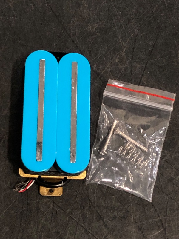Photo 1 of Light Blue Bridge Pickup Dual Hot Rail Humbucker Pickups Ceramic Pickup with 57mm Steel Pole