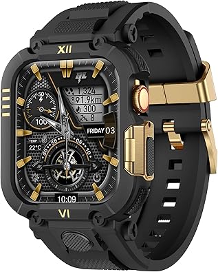 Photo 1 of XYF Rugged men Sport Silicone Band Compatible for Apple Watch 49mm/46mm/45mm/44mm with Metal Bumper Case, for iWatch Ultra 2/1 Series 10 9 8 7 6/SE 5 4 3 2 1