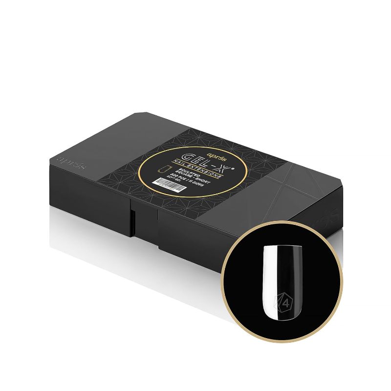 Photo 1 of Aprés Gel-X® Sculpted Square Short Tip Box | 500pc Gel-X Tips, 11 Sizes 00-9, Premium Quality