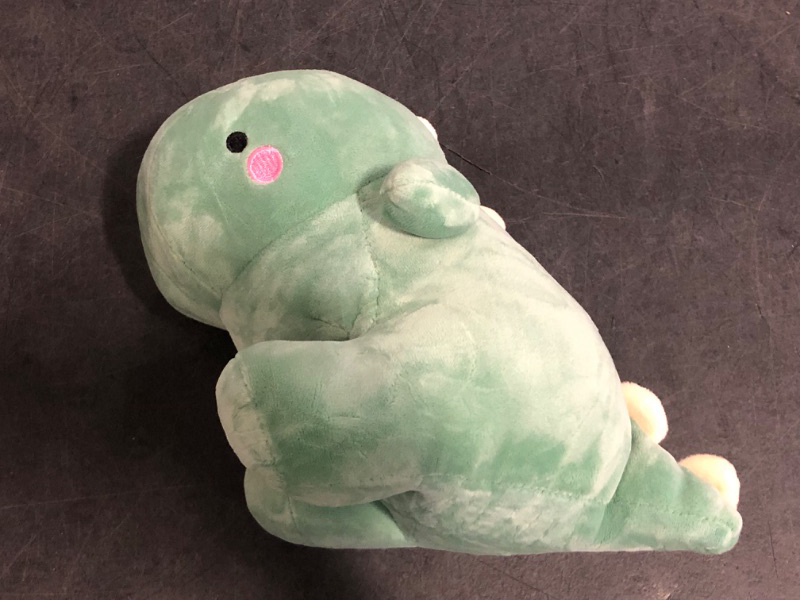 Photo 1 of Cute Fat Dinosaur Plush Toys, Soft Stuffed Animals Toys Dolls, Dino Plushies, Cute Birthday Gifts for Kids Girls Boys (Green,8in)