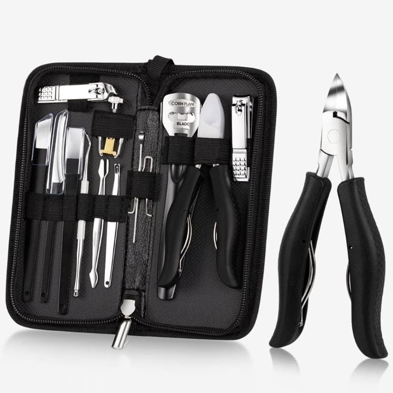 Photo 1 of Pedicure Set Toe Nail Clippers Cutters Dead Skin Dirt Remover Stainless Steel Manicure Cutters Tools