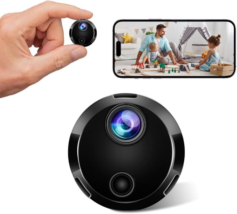 Photo 1 of 2025 Upgraded 1080P HD WiFi Security Camera - Hidden Cameras - Spy Cam - Home Camer for Pet/Baby - Nanny Cam for with App - Surveillance Cameras with Motion Detection and Night Vision