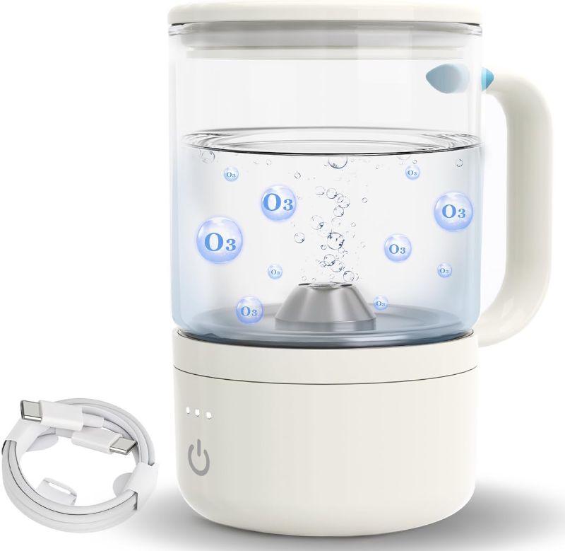 Photo 1 of Water Cup O3 Generator Portable Rechargeable Outdoor Sports Fresh Oxygen mouthwash Cup Hydrogen Water Purification Cup Ozonated Water Generator Bathroom Multi-Purpose Rinse Glass Cup