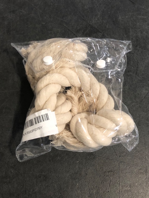 Photo 1 of Barida Pet Supplies 100% Natural Cotton Rope Dog Toys, Premium White Cotton Dog Chew Toys, Puppy Chew Ropes for Teething, Tough Ropes for Puppy, Small and Medium Dogs
