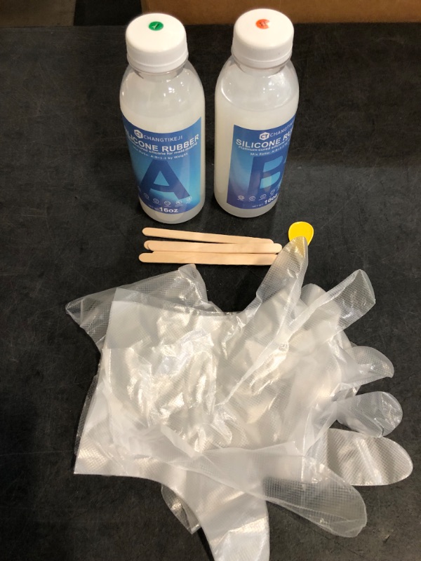 Photo 1 of Silicone Mold Making Kit, 32oz 10A Elastic Liquid Silicone for Casting Resin molds and Candle & Soap Mold,Fast Cure Translucent Platinum Silicone Rubber
