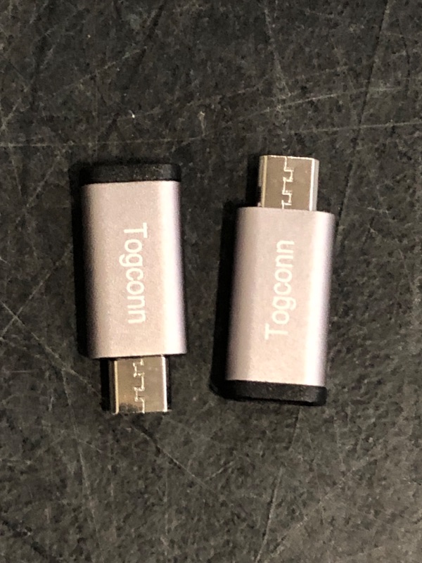 Photo 1 of USB C to Micro USB Adapter (2 Pack),Type C (Male) to Micro USB (Female) Convert Connector, Support Charge & Data Sync for iPhone15,iPhone15 ProMax, Galaxy S7 Edge,Nexus 6/5 and Other Micro USB Devices