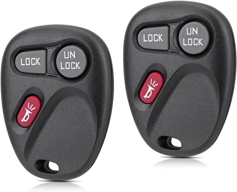 Photo 1 of Remote Key Fob Replacement Car Key for 1999 2000 2001 Chevy Silverado S10 GMC Sierra Sonoma / Chevy Suburban Tahoe 2000 2001 GMC Yukon Keyles Entry Remote Key KOBUT1BT,15732803 (Pack of 2