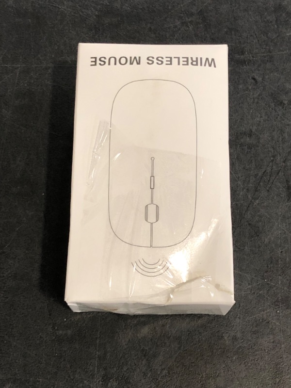 Photo 1 of Ergonomic Wireless Rechargeable Silent Mouse 2.4G with USB Receiver Silver for PC Laptops TabletsABS Material 1200dpi High Precision Up to 5 Million Times Lifespan (Rose Gold)