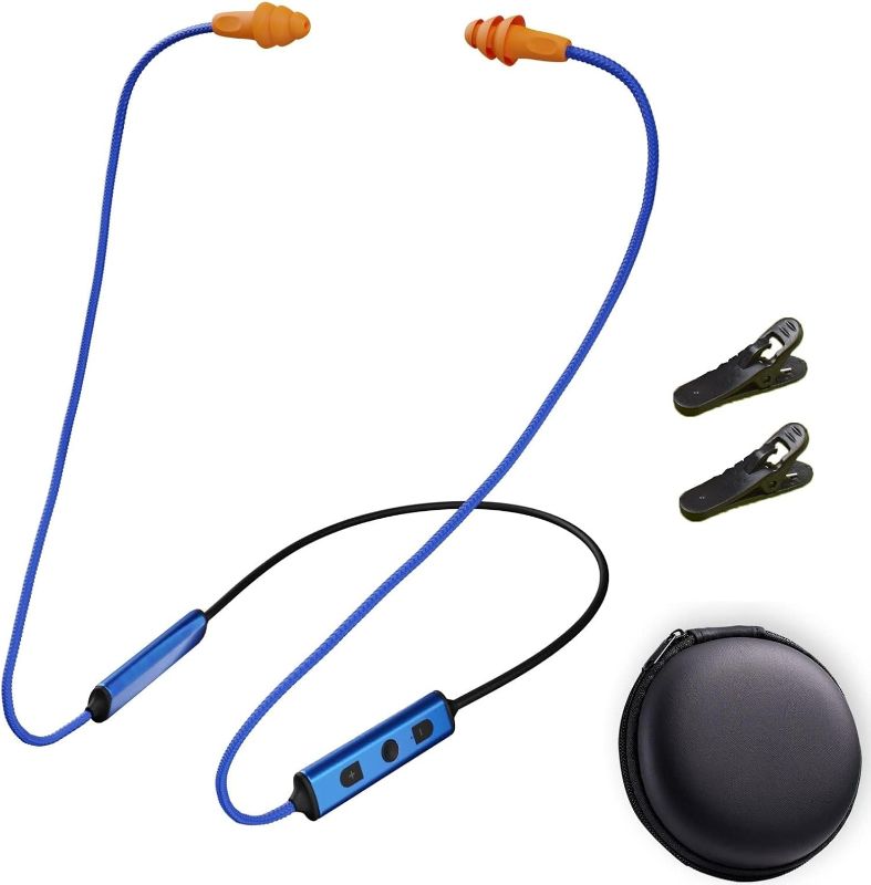 Photo 1 of Ear Plugs Bluetooth Headphones for Work, Neckband Wireless Earbuds, Noise Reduction in-Ear Earphones with Mic and Controls, Waterproof Earbuds with 20 Hours Battery, for Industrial Safety
