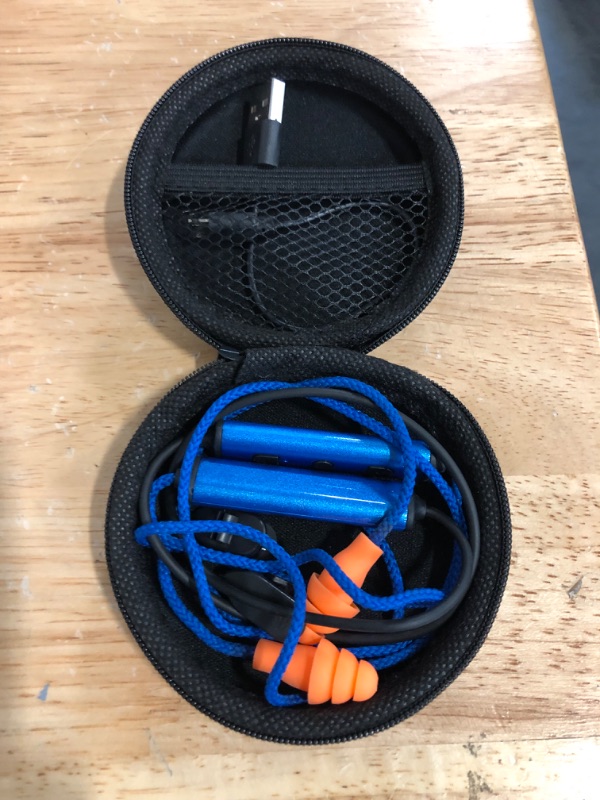 Photo 1 of Ear Plugs Bluetooth Headphones for Work, Neckband Wireless Earbuds, Noise Reduction in-Ear Earphones with Mic and Controls, Waterproof Earbuds with 20 Hours Battery, for Industrial Safety