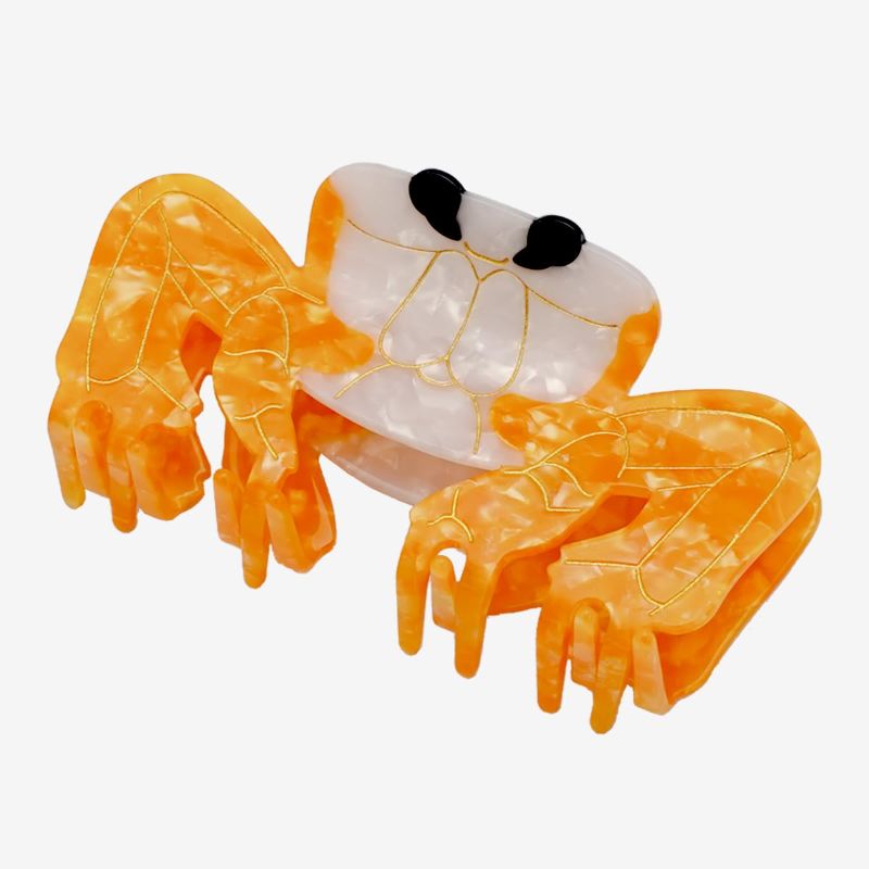 Photo 1 of Crab Hair Clips, Cute Animal Hair Claw Clip for Women Girls, fun claw clips Acetate Marine Hair Accessories Gift