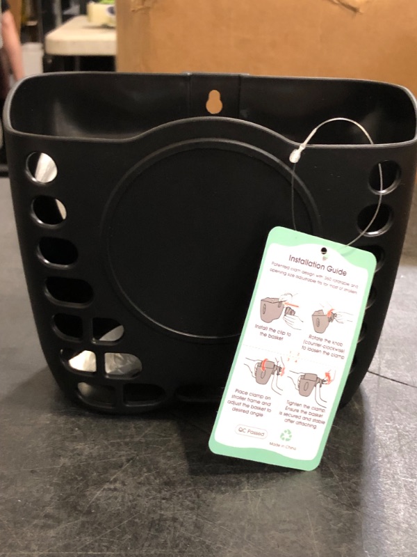Photo 1 of Accmor Stroller Cup Holder Basket, Universal Cup Holder, Bike Bottle Holder, 360° Rotatable Large Caliber Drinks Holder for Stroller, Bike, Wheelchair, Walker