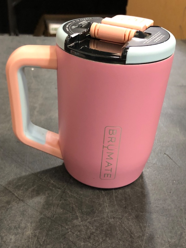 Photo 1 of BrüMate Müv - 15oz 100% Leak Proof Insulated Coffee Mug with Handle & Lid - Stainless Steel Coffee Travel Mug - Double Walled Coffee Cup (Eclipse)