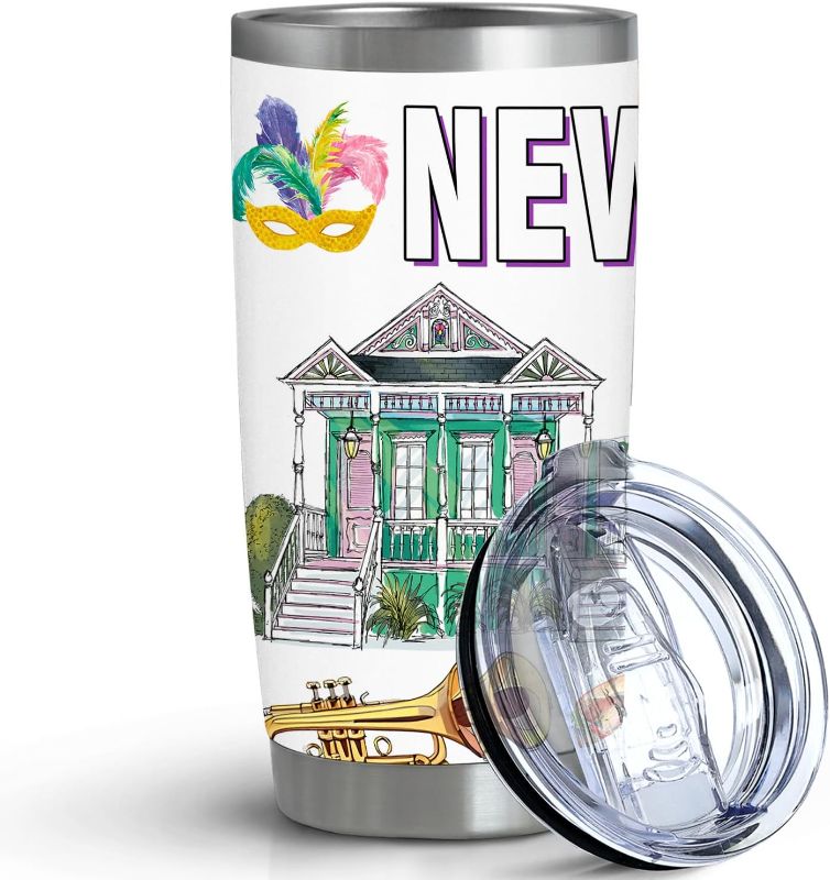 Photo 1 of City Tumbler for City Lover,20oz Double Wall Vacuum Insulated Stainless Steel Coffee Cups (New orleans)