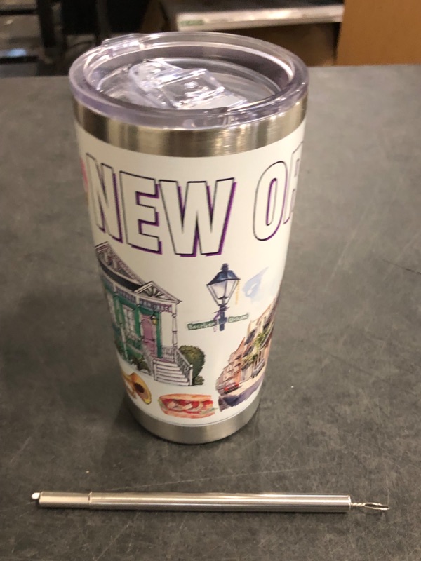 Photo 1 of City Tumbler for City Lover,20oz Double Wall Vacuum Insulated Stainless Steel Coffee Cups (New orleans)