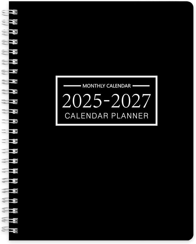 Photo 1 of Monthly Planner 2025-2027, 2025 Calendar 24 Months Planner, JULY 2025 - JUNE 2027, 8.5" x 11", 2025 Academic Planner Hard PVC Cover with Spiral Bound, Perfect for School & Office for Women & Men