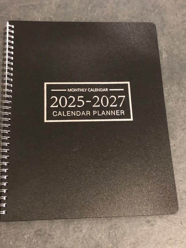 Photo 1 of Monthly Planner 2025-2027, 2025 Calendar 24 Months Planner, JULY 2025 - JUNE 2027, 8.5" x 11", 2025 Academic Planner Hard PVC Cover with Spiral Bound, Perfect for School & Office for Women & Men