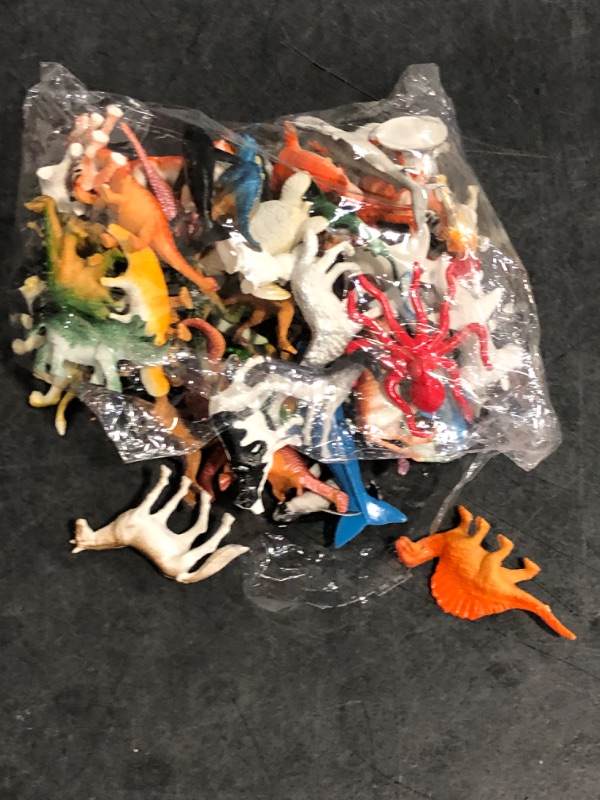 Photo 1 of Assorted Dinosaur, Ocean, Sea, Farm, Jungle, Wild Animals & Dinosaurs Figure Realistic Plastic Zoo Play Set - Small Toys for Kids, Cupcake Topper, Party Favors