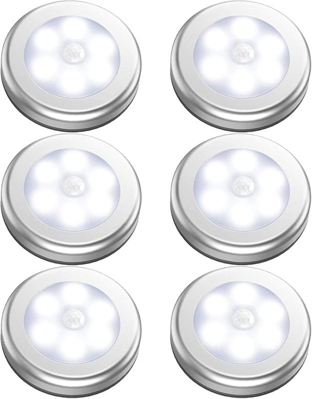 Photo 1 of Battery Operated Motion Sensor Light Indoor, LED Closet Lights, Battery Night Light Wireless, Stick on Wall Lamps for Pantry, Cabinet, Wardrobe, Kitchen, Stairs, Steps, Hallway