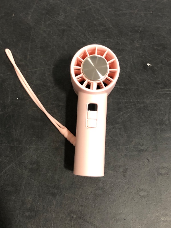 Photo 1 of Gaiatop Small Handheld Personal Fan, Powerful High Speed Turbo Cooling, 4000mAh USB Rechargeable Battery Powered Mini Portable Fan for Travel, Outdoor Essentials, Summer Gifts for Women Girls, Pink