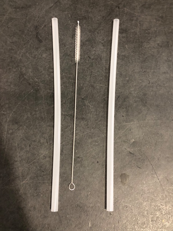 Photo 1 of One Stanley Bottom Cover, One Flower Straw Topper, 2 Straws and One Straw Cleaner 