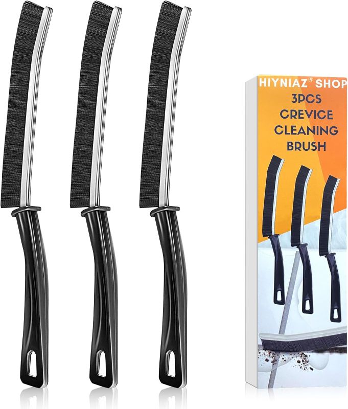 Photo 1 of 3Pcs Crevice Cleaning Supplies, Crevice Cleaning Brushes Tool, Hard Bristle Crevice Cleaning Brush for Household Use, Bathroom Accessories, Kitchen Gadgets