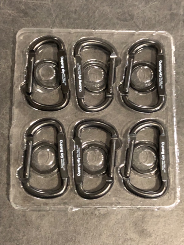 Photo 1 of Carabiner Clip - Heavy Duty Carabiners Carabeaner D Ring Shape,Key Chain Clip Hook,Keychain Clip,Multipurpose for Camping, Hiking,Backpacking or Other Outdoor Activities.