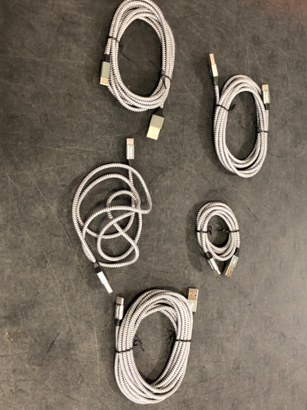 Photo 1 of Apple MFi Certified iPhone 16 Car Carplay Fast Charger Cable, Linocell 5Pack USB C to USB C 100W Fast Car Charging Cord Type C Braided Cable for iPhone 16/16 Pro/16 Plus/16 Pro Max/15/15 Pro/iPad Pro
