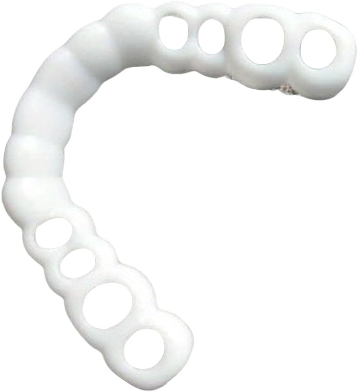 Photo 1 of Cosmetic Snap On Teeth Veneers, Upper and Lower Set, Temporary Dental Cover, White
