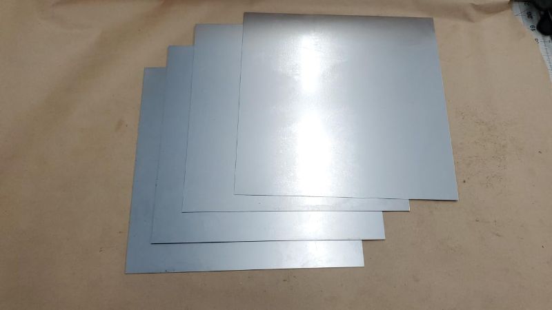 Photo 1 of 20ga Cold Rolled Sheet Metal 12"x12" (+/- 1/8") (4)