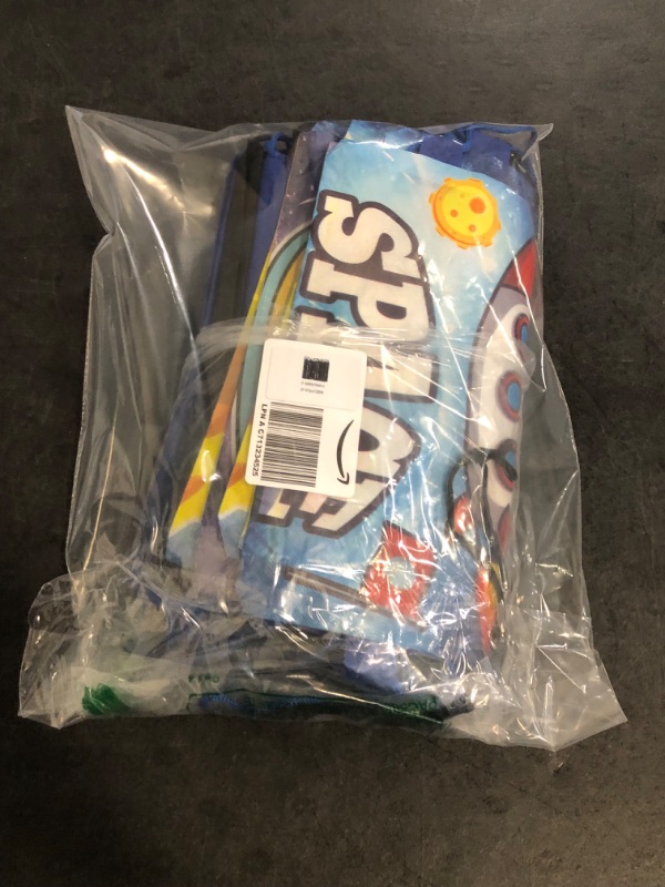 Photo 1 of CHENGU 21 Pack Outer Space Party Favors Drawstring Bags Galaxy Birthday Party Supplies Starry Sky Solar System Goodie Gift Bags for Kids Boys Girls Loot Candy Snack School Travel Storage Backpack