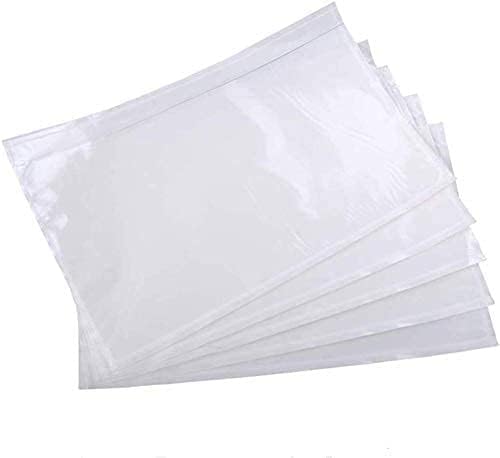 Photo 1 of 100 Pcs-7.5x5.5 Packing List Mailing Envelopes Shipping Envelopes Packing List Clear Adhesive Shipping label sleeves Shipping Supplies for Small Businesses