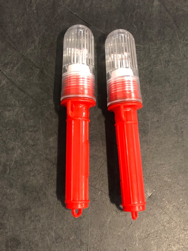 Photo 1 of Boat Flares – Boat Flares Coast Guard Approved Marine, LED BoatFlares, Waterproof Emergency Signaling for Fishing Boats, Life Rafts (Red, 2pcs)