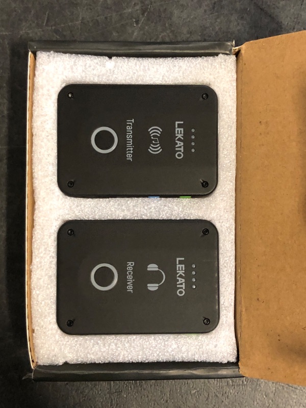 Photo 1 of LEKATO Wireless in Ear Monitor System MS-02, Upgraded 2.4G Stereo IEM System Low Latency with Transmitter Beltpack Receiver Auto-Pairing,One to More, in-Ear Monitoring for Church,Band,Singer,Stage