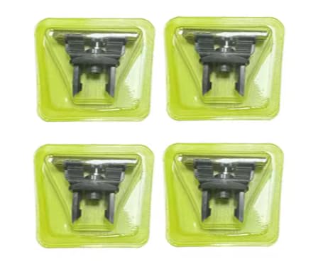 Photo 1 of 4-Pack Phillips Compatible Replacement Blades - Silver/Green
