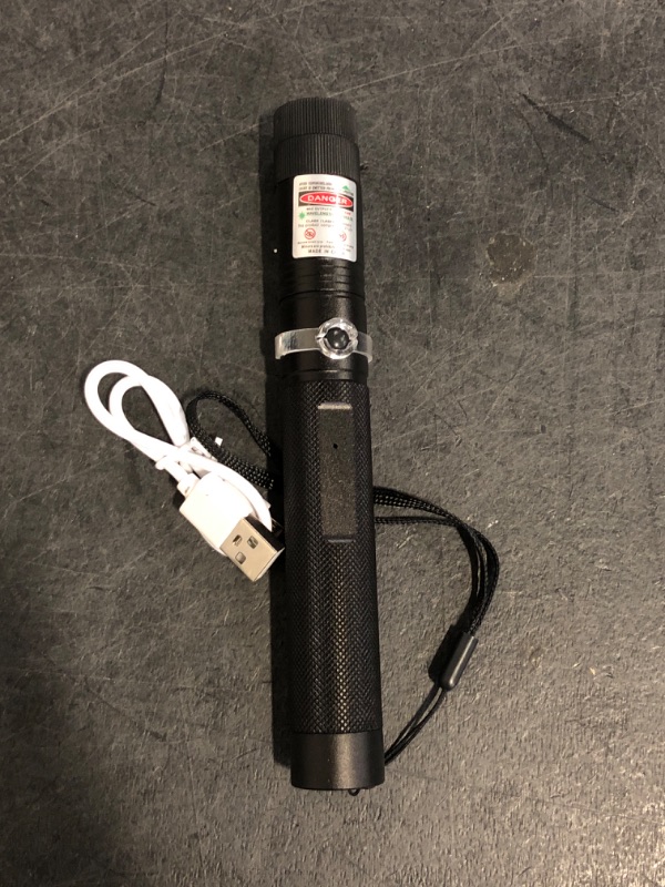 Photo 1 of Green Laser Pointer High Power Pen - Long Range Rechargeable Laser Beam, USB Charging for Hiking, Presentations & Outdoor Use (Professional-Grade Green Light)
