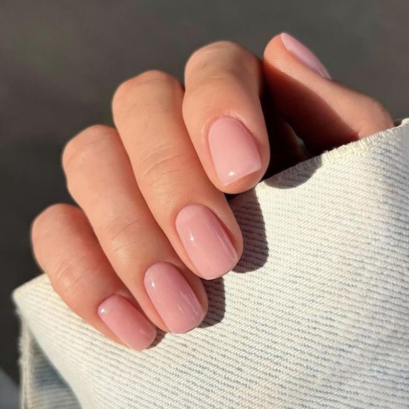 Photo 1 of Modelones Pink Press on Nails, Spring Easter Short Square Fake Nails, Reusable Nail Kit with Nail Glue Adhesive Tabs Mini Nail File, Nails Press Ons 32Pcs 16Sizes, Women Girl Gift