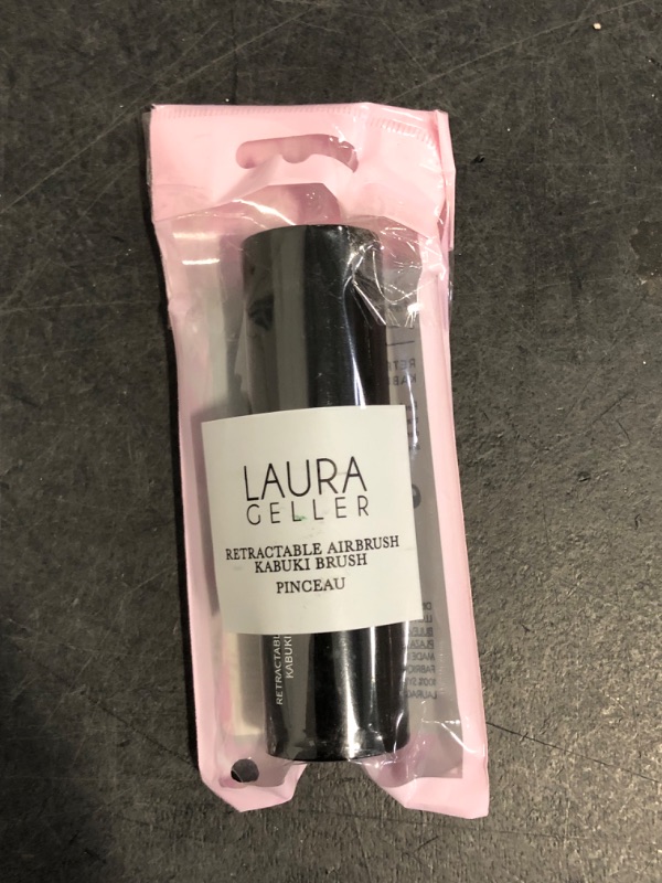 Photo 1 of Old Addition ** LAURA GELLER NEW YORK Retractable Airbrush Kabuki Brush for All Face Makeup & Foundation for Liquid, Cream and Powder Face Makeup With Aluminum Handle