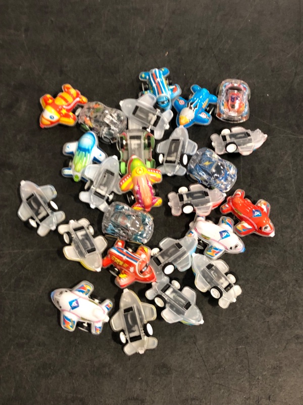 Photo 1 of Hooqict 25 Pcs Mini Pull Back Planes and Cars for Boys 4-8 Years Old Airplane and Car Party Favors Bulk Kids Mini Airplane Toys Set for Classroom Treasure Box Toys, Carnival Prizes and Birthday Goodie Bag Stuffers