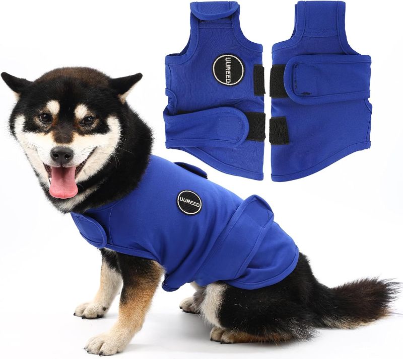 Photo 1 of (L) Dog Anxiety Vest Comfort Relief Coat, Dog Anxiety Calming Vest Wrap for Thunderstorm, Travel, Fireworks, Vet Visits, Separation Anxiety Relief for Dogs